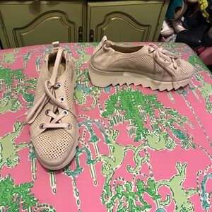 Softwaves Bliss Platform Sneakers in Cream 40